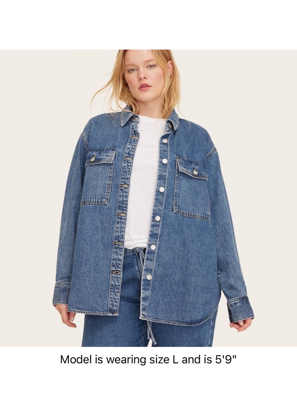 Parke x Target Denim Jacket Medium Wash NWT